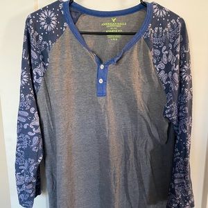 American Eagle Long Sleeve Dress Tee